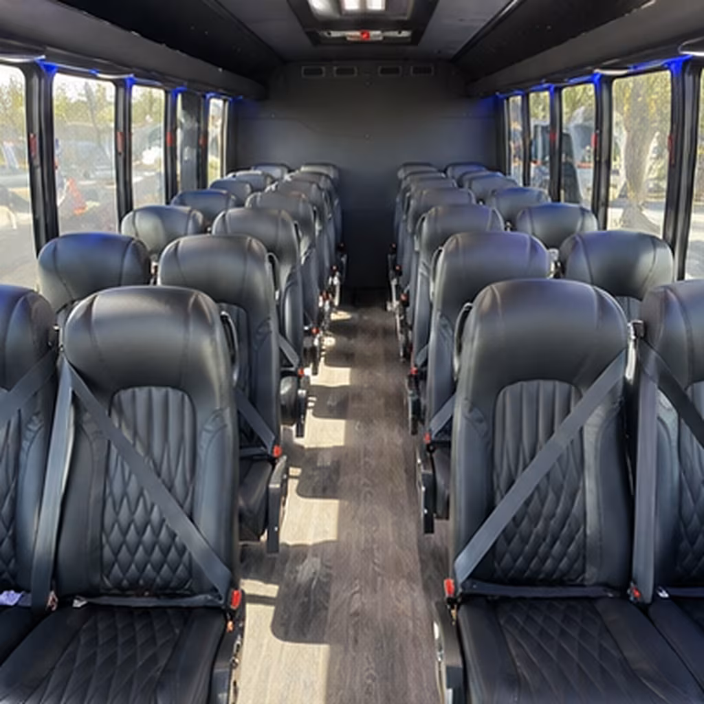 st paul 28 passenger minibus inside