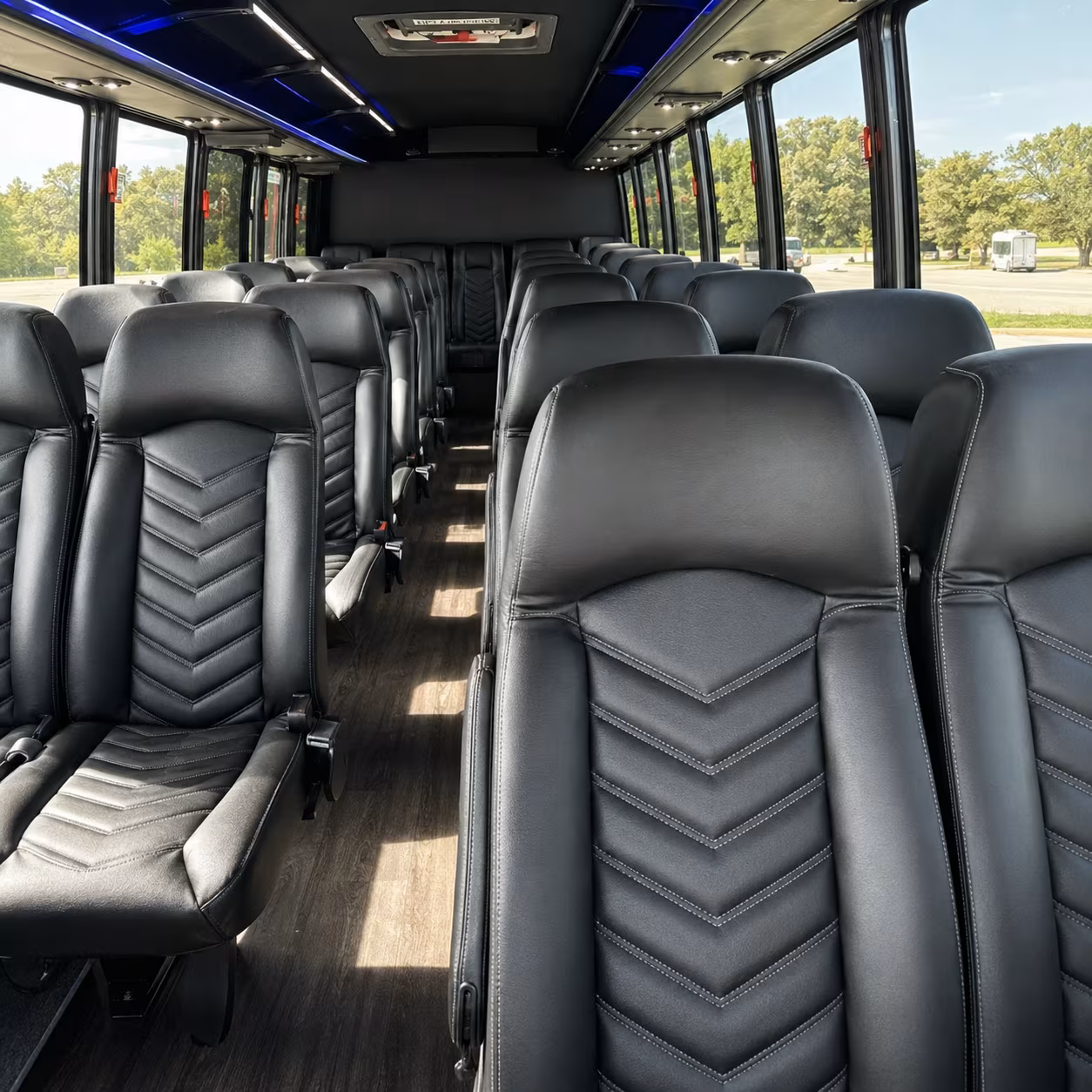 st paul 35 passenger minibus inside
