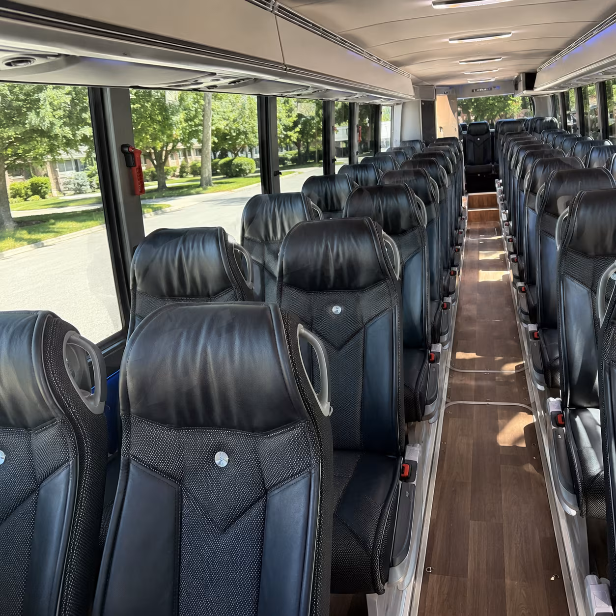 st paul 40 passenger charter bus inside