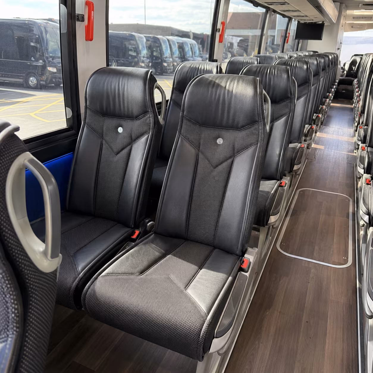 st paul 40 passenger charter bus interior