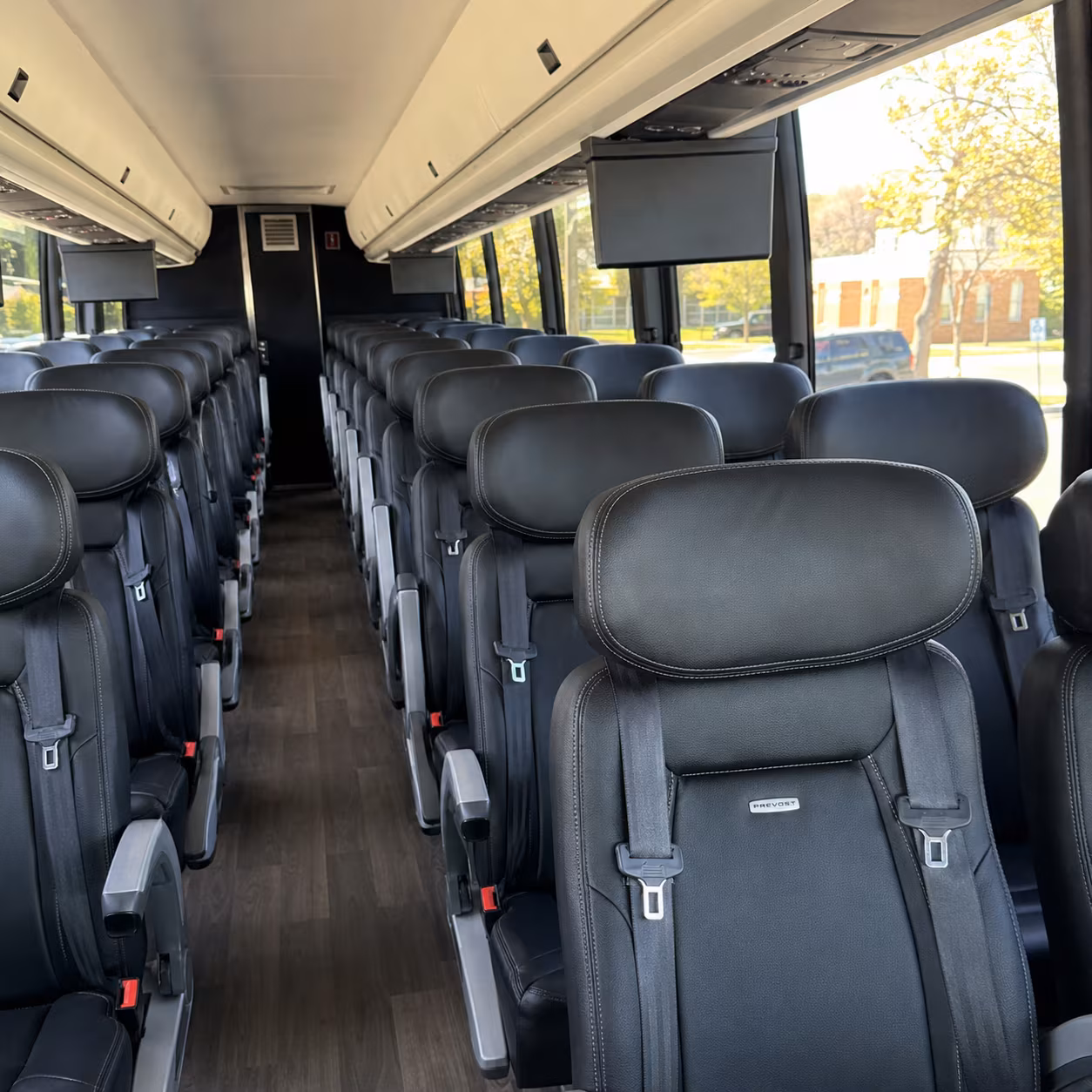 st paul 45 passenger charter bus inside