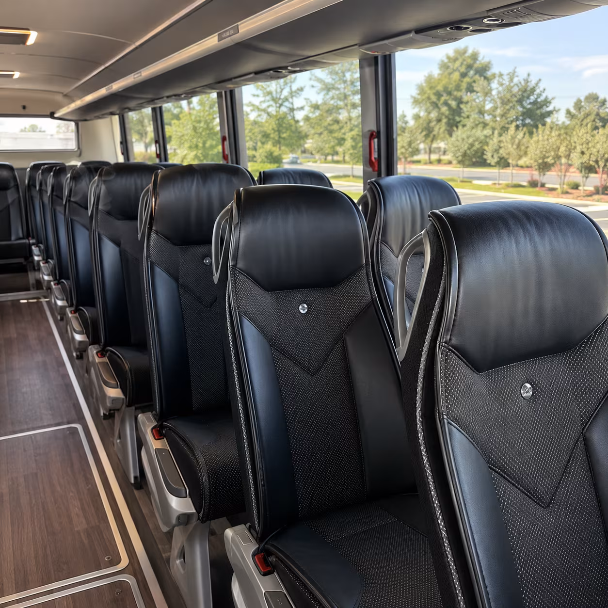 st paul 45 passenger charter bus interior