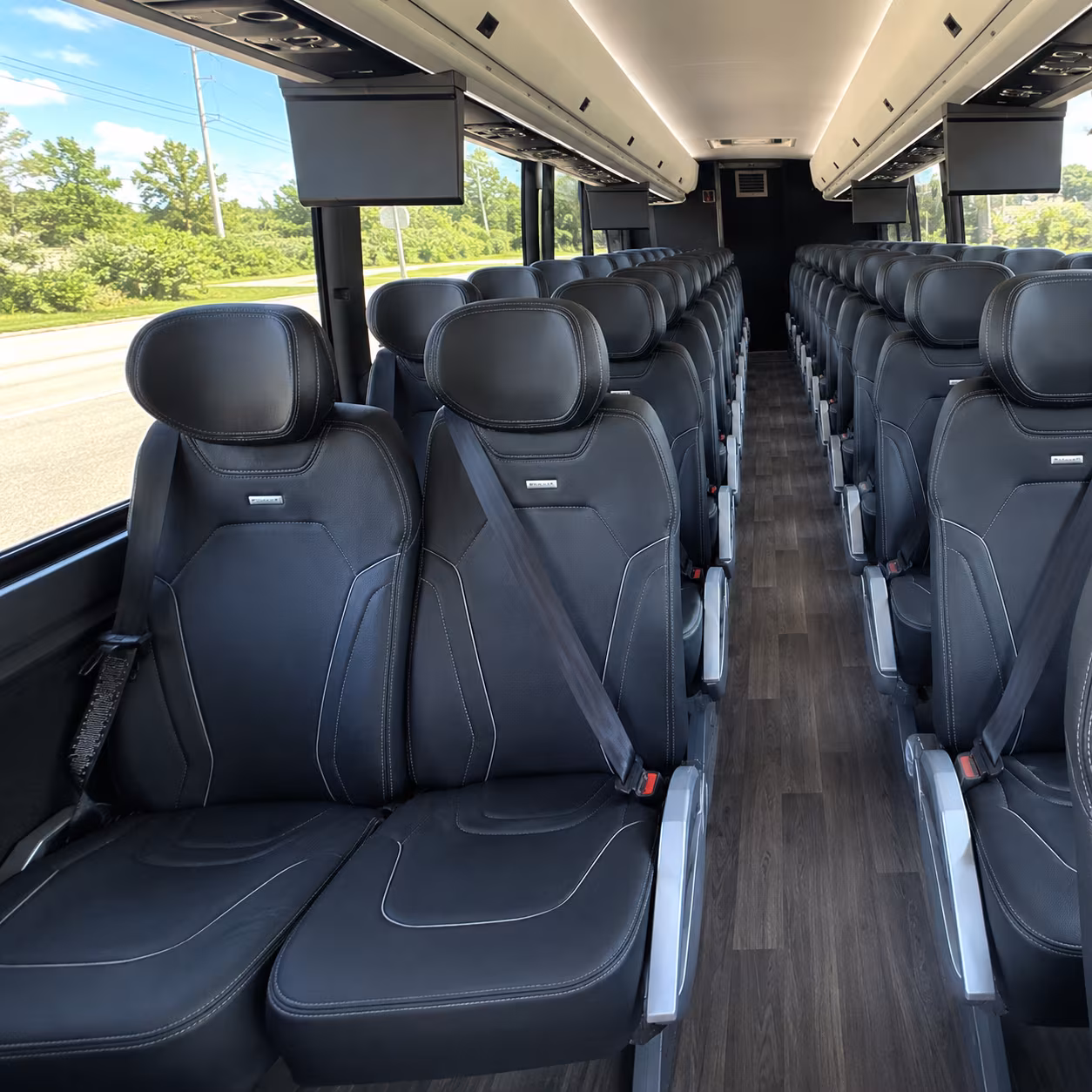 st paul 47 passenger charter bus inside