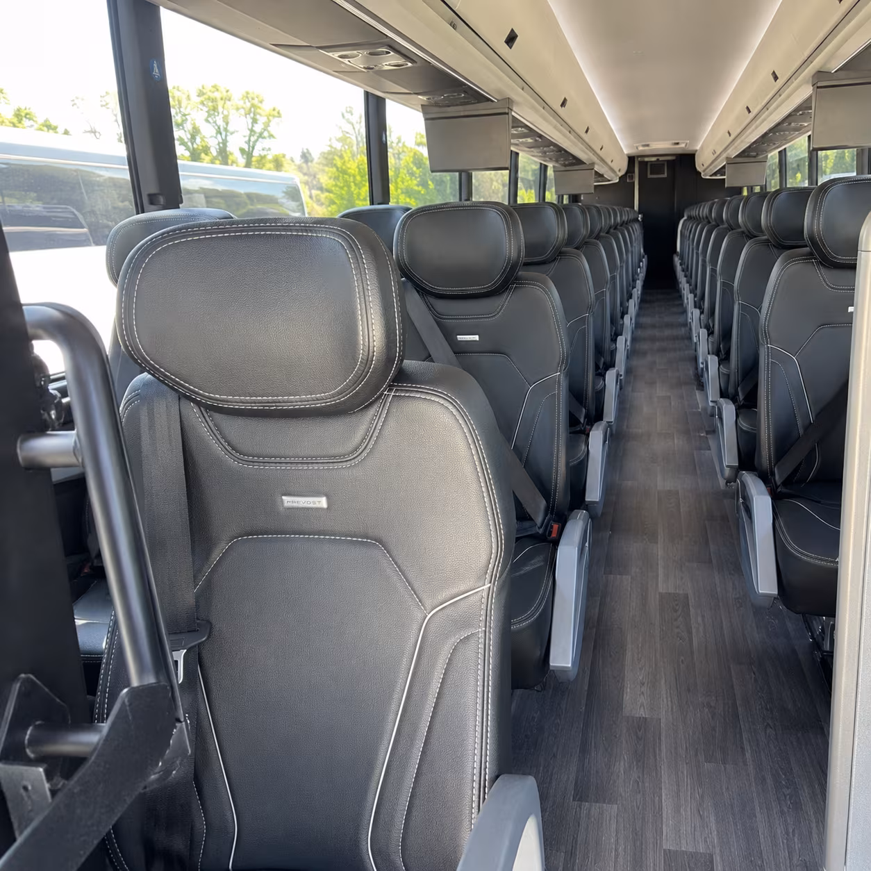 st paul 47 passenger charter bus interior