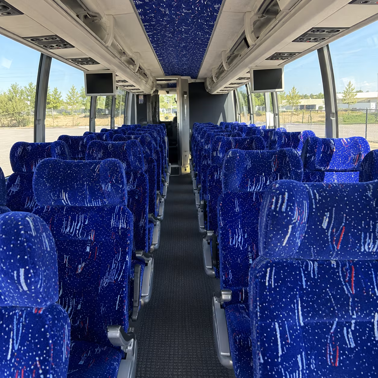 st paul 54 passenger charter bus interior