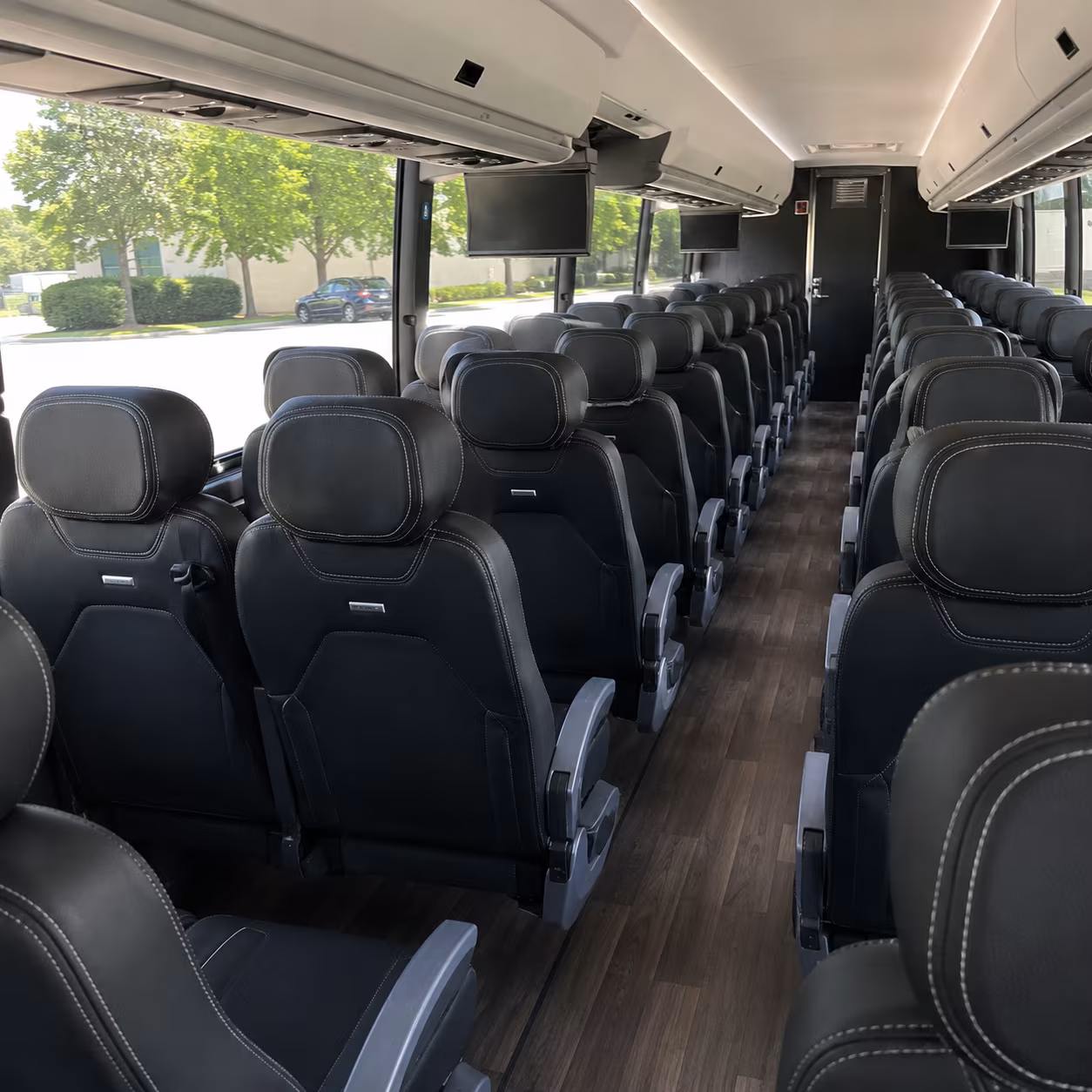 st paul 56 passenger charter bus interior